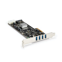 StarTech.com 4 Port USB 3.0 PCIe Card w/ 4 Dedicated 5Gbps Channels (USB 3.2 Gen 1) - UASP - SATA / LP4 Power - PCI Express Adapter Card