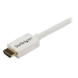 StarTech.com 16.4ft (5m) CL3 Rated HDMI Cable w/ Ethernet - In Wall Rated Ultra HD HDMI Cable - 4K 30Hz UHD High Speed HDMI Cable - 10.2 Gbps - HDMI 1.4 Video/Display Cable - 30AWG, White