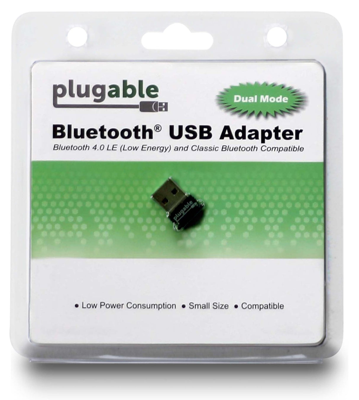 Plugable Technologies USB Bluetooth 4.0 Low Energy Micro Adapter (Compatible with Windows 11, 10, 8.x, 7, Classic Bluetooth, Gamepad, and Stereo Headset Compatible)