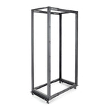StarTech.com 42U 4-Post Server Rack, 19in Open Frame Rack with 40in (101cm) Mounting Depth and 1323lb (600kg) Weight Capacity, Mobile or Floor Mount IT Rack