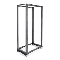 StarTech.com 42U 4-Post Server Rack, 19in Open Frame Rack with 40in (101cm) Mounting Depth and 1323lb (600kg) Weight Capacity, Mobile or Floor Mount IT Rack