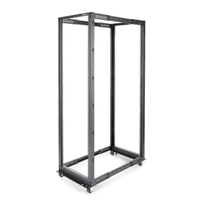 StarTech.com 42U 4-Post Server Rack, 19in Open Frame Rack with 40in (101cm) Mounting Depth and 1323lb (600kg) Weight Capacity, Mobile or Floor Mount IT Rack