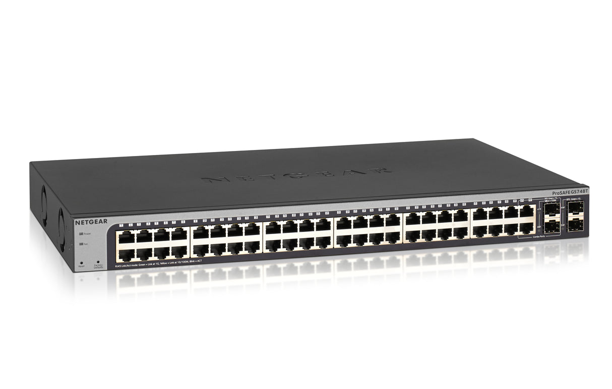 NETGEAR 48-Port Gigabit Ethernet Smart Switch (GS748T)