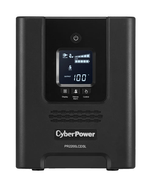 CyberPower PR2200LCDSL uninterruptible power supply (UPS) Line-Interactive 2.07 kVA 1980 W 7 AC outlet(s)