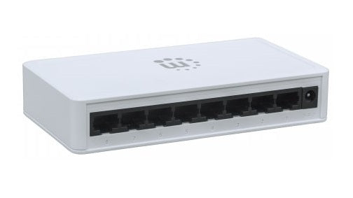 Manhattan 8-Port Gigabit Ethernet Switch, Desktop Size, Plastic, IEEE 802.3az (Energy Efficient Ethernet), Three Year Warranty, Box