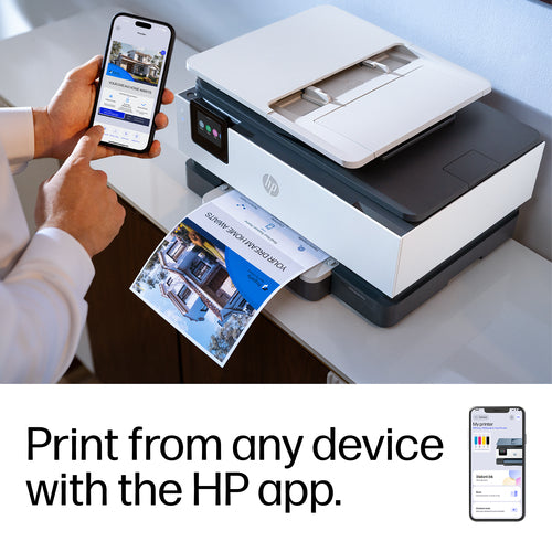 HP OfficeJet Pro Wireless Color Printer, Instant Ink; Two-sided printing