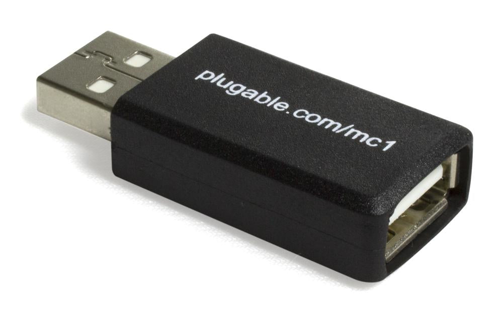 Plugable Technologies USB Data Blocker, Protect Against Juice Jacking at Public USB Ports, Defend Unwanted Data Transfers and Hijacking, Charging Safely, Fast 1A Charge-Only Adapter for Android, Apple iOS Devices