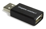 Plugable Technologies USB Data Blocker, Protect Against Juice Jacking at Public USB Ports, Defend Unwanted Data Transfers and Hijacking, Charging Safely, Fast 1A Charge-Only Adapter for Android, Apple iOS Devices