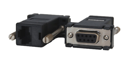 Opengear 319014 cable gender changer DB9F RJ45 Black