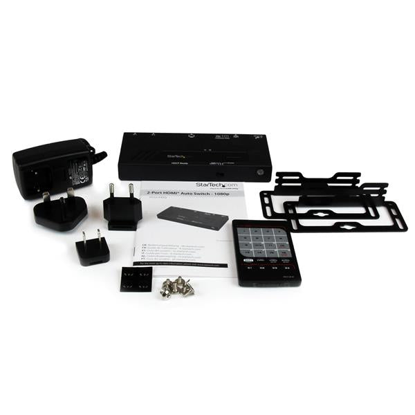 StarTech.com 2 Port HDMI Switch w/ Automatic and Priority Switching - 1080p - TAA