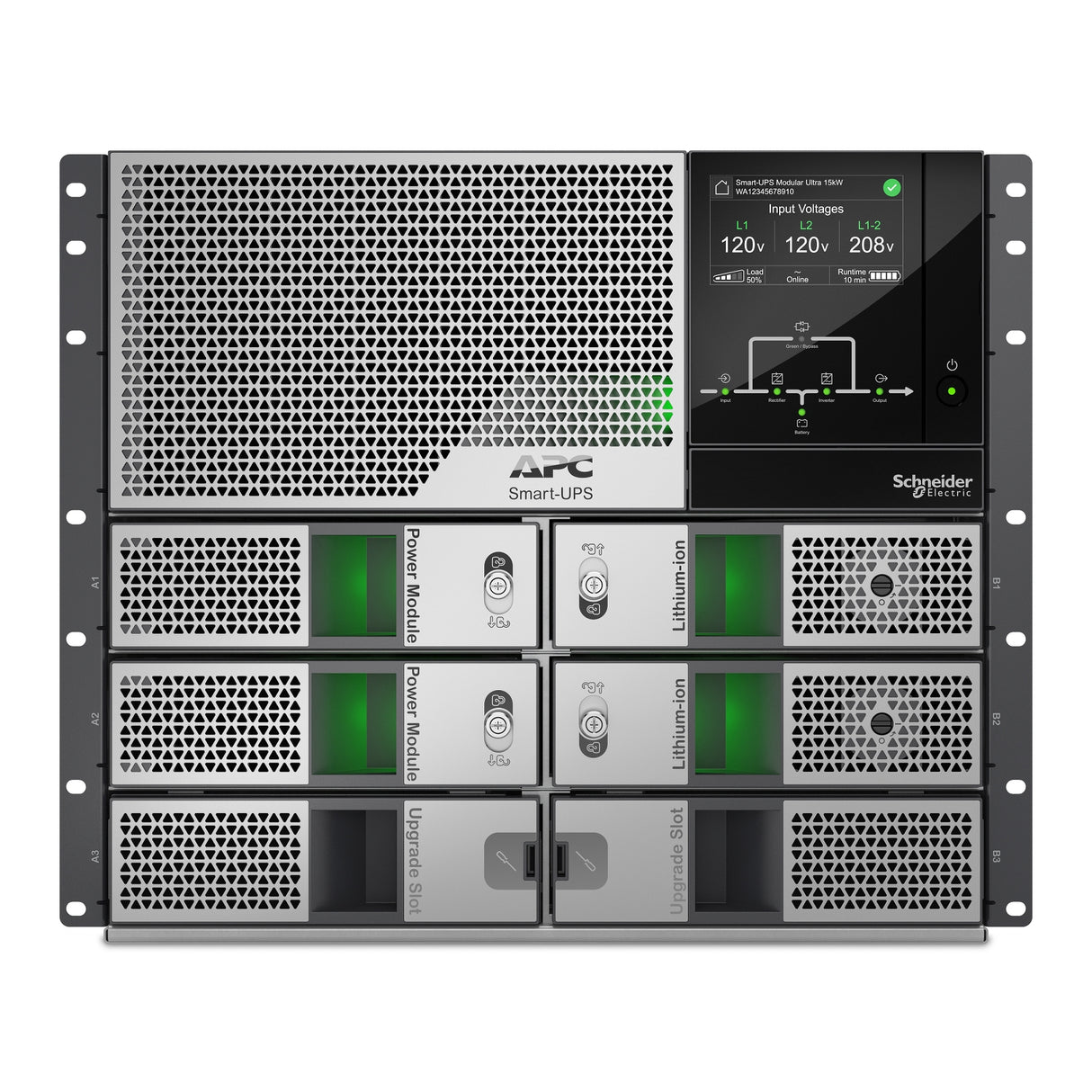 APC SRYL15K20RMXLT uninterruptible power supply (UPS) Double-conversion (Online) 15 kVA 15000 W