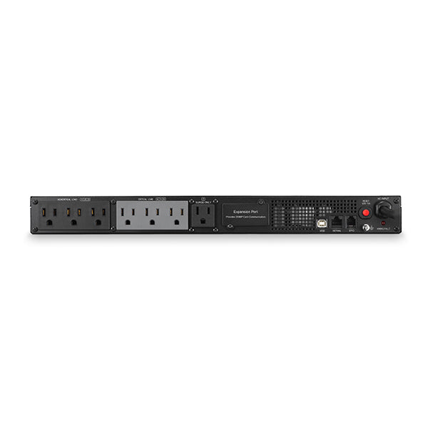 CyberPower PR750LCDRT1U uninterruptible power supply (UPS) Line-Interactive 0.75 kVA 600 W 7 AC outlet(s)