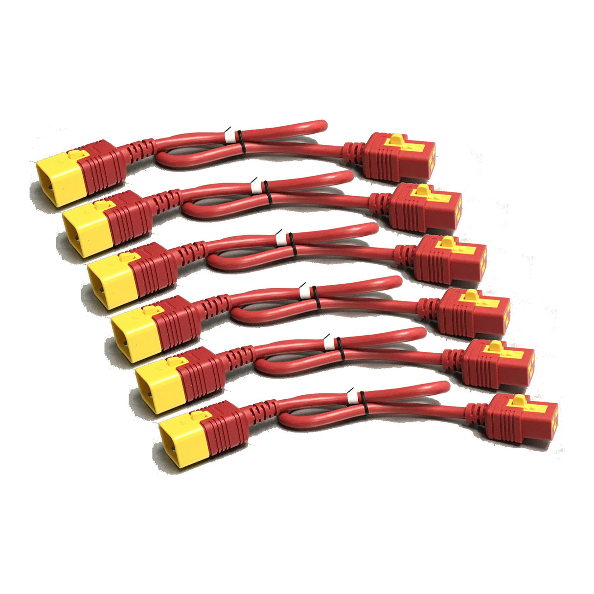 APC Power Cord Kit (6 EA), Locking, C19 TO C20, 1.2M (4FT), Red
