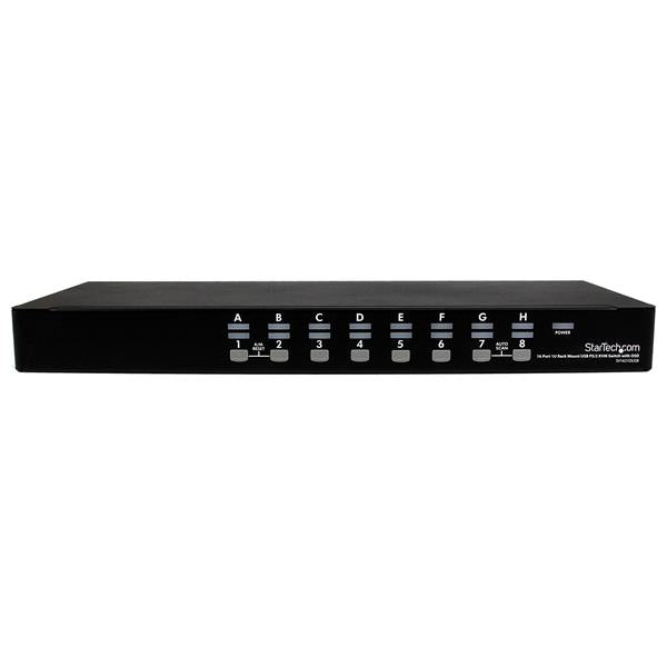 StarTech.com 16 Port 1U Rackmount USB PS/2 KVM Switch with OSD - TAA