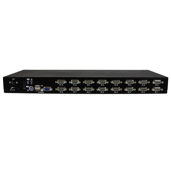 StarTech.com 16 Port 1U Rackmount USB PS/2 KVM Switch with OSD - TAA
