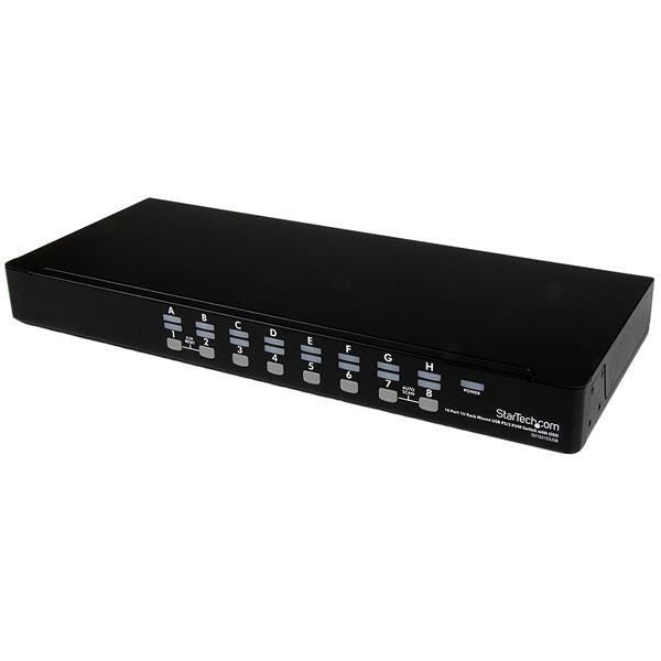 StarTech.com 16 Port 1U Rackmount USB PS/2 KVM Switch with OSD - TAA