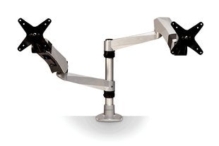 3M MA265S monitor mount / stand 76.2 cm (30") Desk Silver