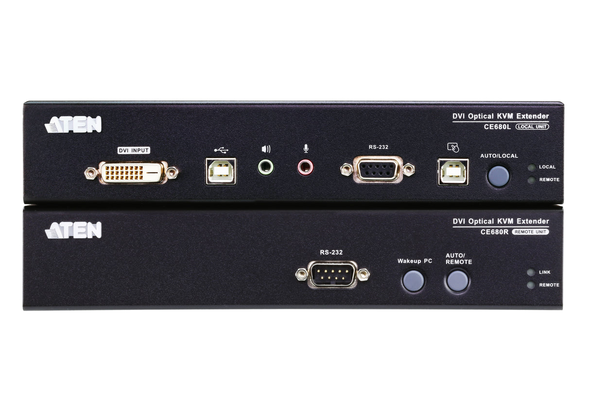 ATEN CE680 KVM switch Rack mounting Black