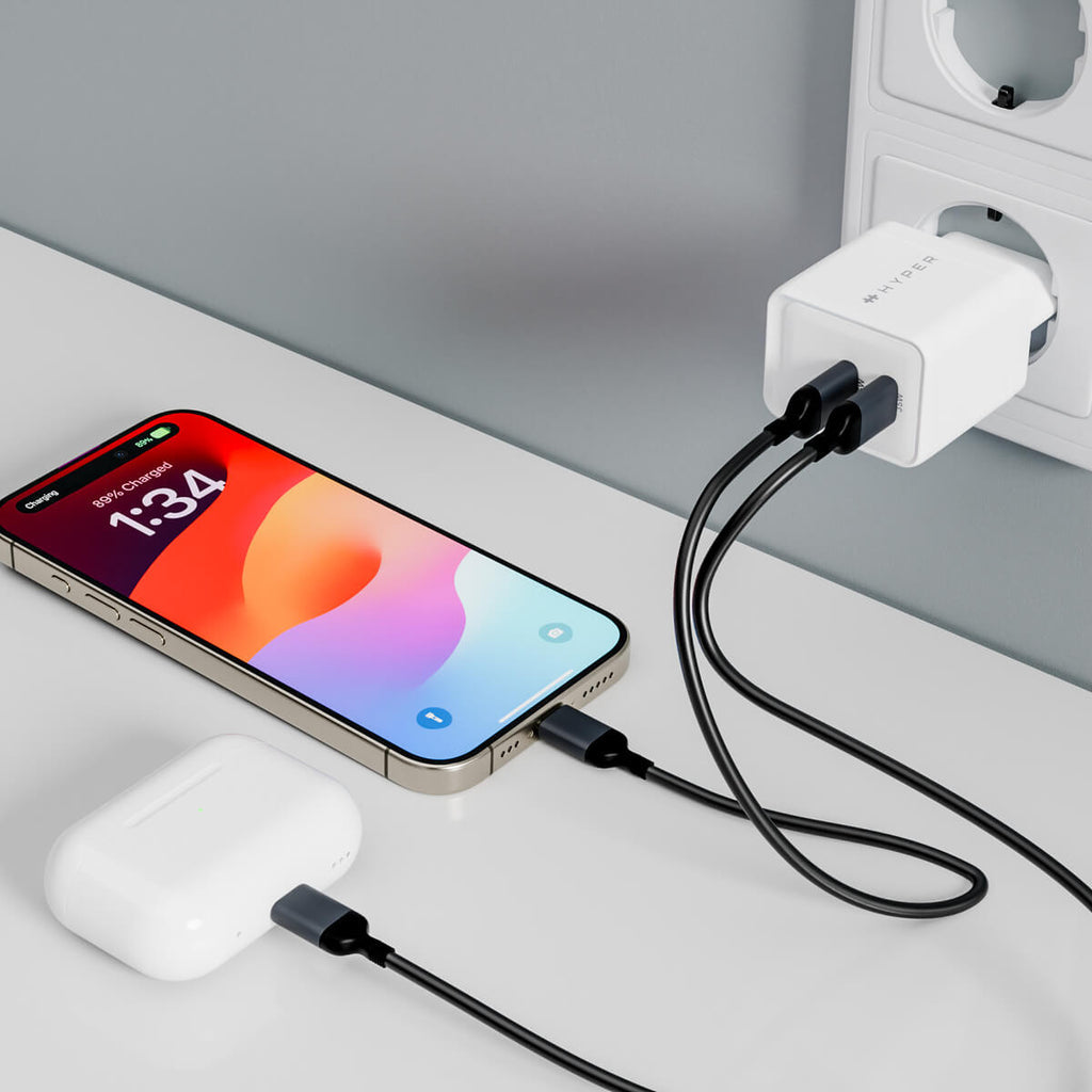 Targus HJG35NA mobile device charger Headphones, Laptop, Smartphone, Smartwatch, Tablet White AC Indoor