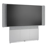 Middle Atlantic ForumTM Floor-to-Wall Mounted 66" (3 Bay) Display Stand for (1) 86" to 100" Display, Light Colorway