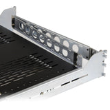 StarTech.com 2U Vented Sliding Server Rack Shelf w/ Cable Management Arm - 27.7 to 31.6in Adjustable Mounting Depth - 50lb - 19" Server Tray Shelf for Equipment Rack - 24in Deep