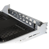 StarTech.com 2U Vented Sliding Server Rack Shelf w/ Cable Management Arm - 27.6 to 31.6in Adjustable Mounting Depth - 110lb - 19" Server Tray Shelf for Equipment Rack - 24in Deep