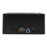 StarTech.com Dual-Bay USB 3.0 / eSATA to SATA Hard Drive Docking Station, USB Hard Drive Dock, External 2.5/3.5" SATA I/II/III SSD/HDD Docking Station, Hot-Swap Hard Drive Bays, Top-Loading