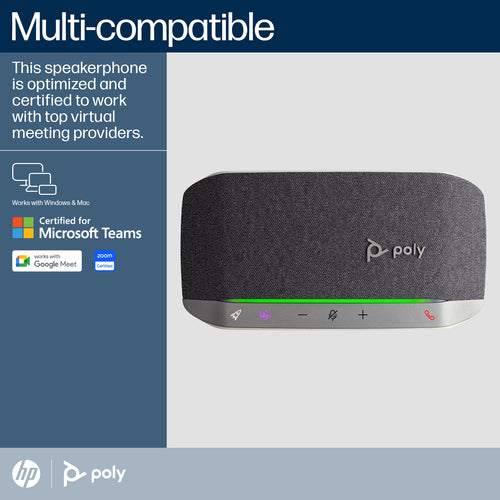 HP Poly Sync 20-M Speakerphone +USB-A to USB-C Cable