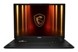 MSI Stealth 18 HX AI A2XWHG-027CA Intel Core Ultra 9 275HX Laptop 45.7 cm (18") Quad HD+ 32 GB DDR5-SDRAM 2 TB SSD NVIDIA® GeForce RTX™ 5070 Ti Laptop GPU Wi-Fi 7 (802.11be) Windows 11 Pro Black