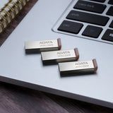 ADATA UR350 USB flash drive 256 GB USB Type-A 3.2 Gen 1 (3.1 Gen 1) Brown, Stainless steel