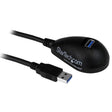 StarTech.com 5 ft Black Desktop SuperSpeed USB 3.0 (5Gbps) Extension Cable - A to A M/F