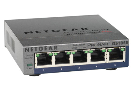NETGEAR 5-Port PoE Gigabit Ethernet Plus Switch (GS105PE)