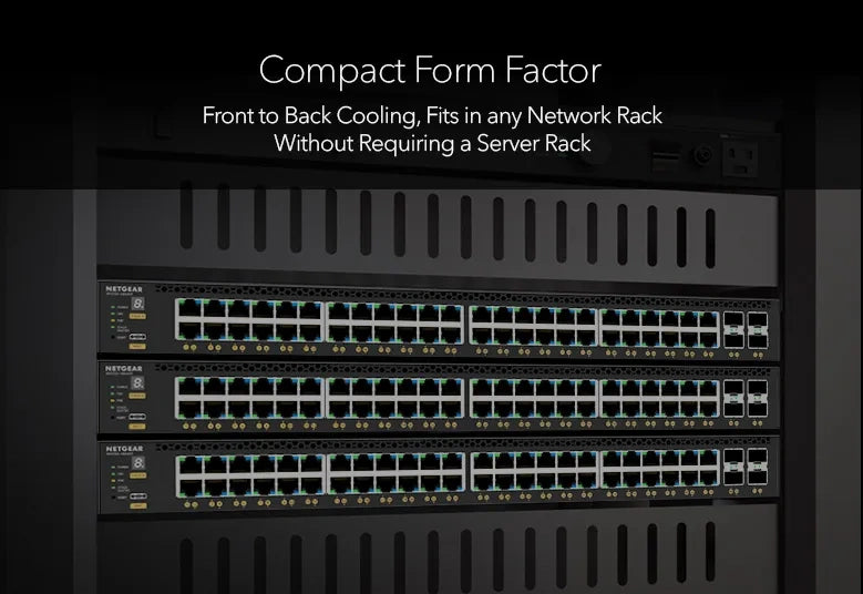 NETGEAR MSM4352 Managed L3 10G Ethernet (100/1000/10000) Power over Ethernet (PoE) 1U Black