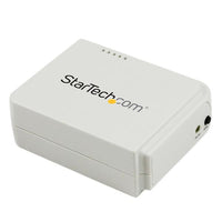 StarTech.com 1 Port USB Wireless N Network Print Server with 10/100 Mbps Ethernet Port - 802.11 b/g/n - TAA