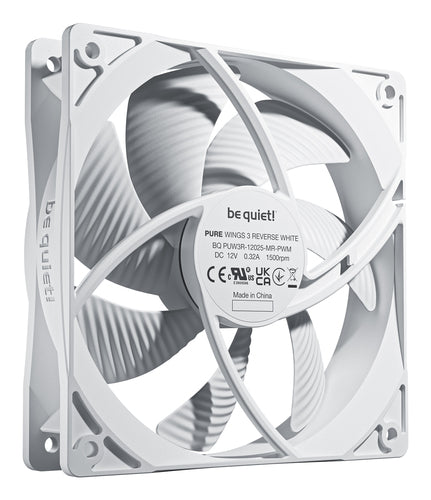 be quiet! Pure Wings 3 120mm | PWM Reverse White Triple-Pack Computer case Fan 12 cm 3 pc(s)