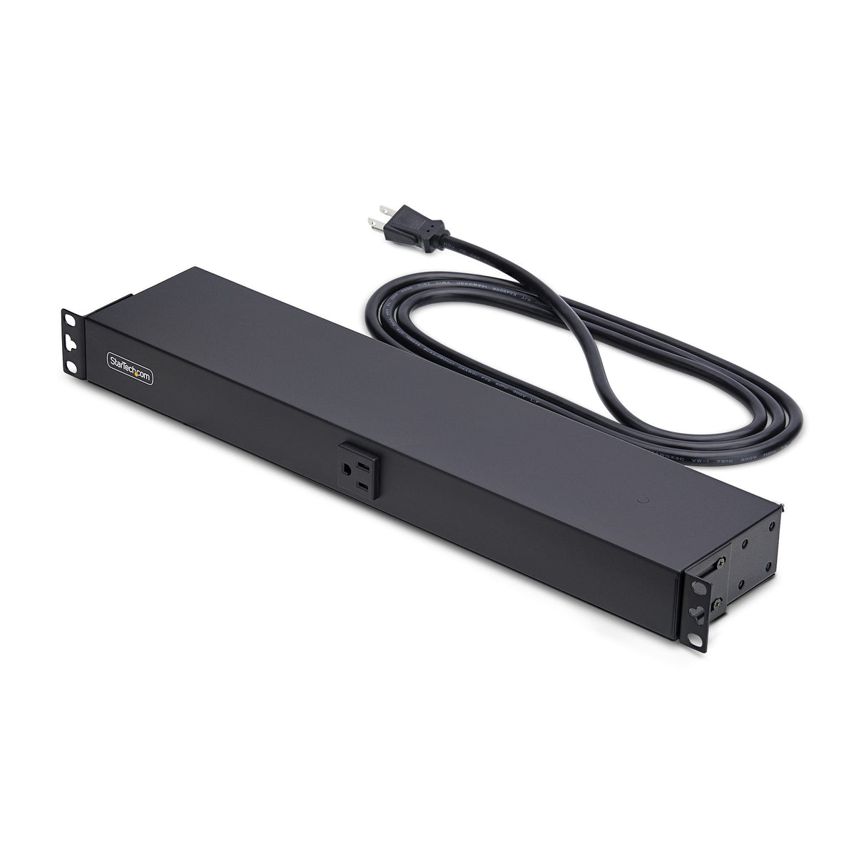 StarTech.com 13-Outlet Rackmount PDU, 1U Server Power Strip with 1x Front and 12x Rear Ports, Mounted Power Distribution Unit for 19-Inch Racks and Cabinets