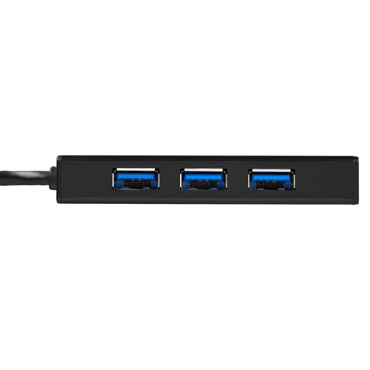 StarTech.com 3-Port Portable USB 3.0 Hub plus Gigabit Ethernet - 5Gbps - Aluminum with Built-in Cable - TAA