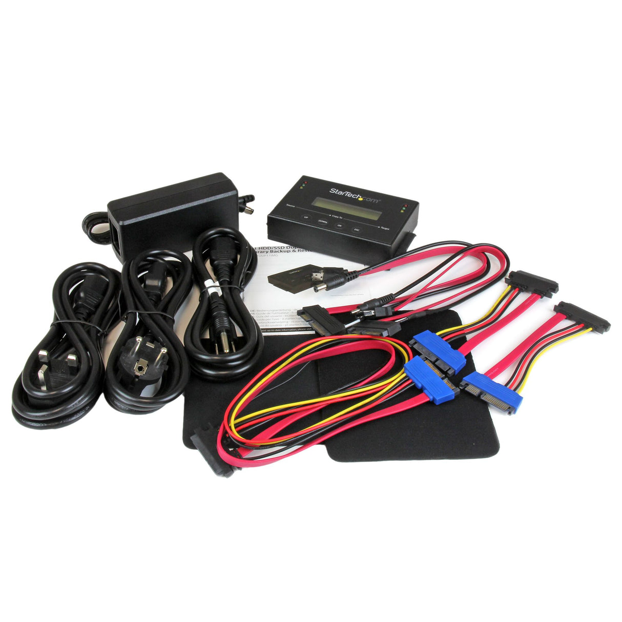 StarTech.com 1:1 Standalone Hard Drive Duplicator with Disk Image Manager For Backup and Restore, Store Several Disk Images on one 2.5/3.5" SATA Drive, HDD/SSD Cloner, No PC Required - TAA