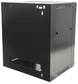 Intellinet 19" Network Cabinet - Wall Mount (Standard), 6U, 450mm Deep, Black, Flatpack, Max 60kg, Suitable also for use on desk or floor, Usable Depth 270mm to 350mm, Metal & Glass Door, Back Panel, Removeable Sides,Parts for wall installation not...