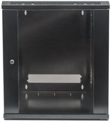 Intellinet 19" Network Cabinet - Wall Mount (Standard), 9U, 450mm Deep, Black, Flatpack, Max 60kg, Suitable also for use on desk or floor, Usable Depth 270mm to 350mm, Metal & Glass Door, Back Panel, Removeable Sides,Parts for wall installation not...
