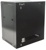 Intellinet 19" Network Cabinet - Wall Mount (Standard), 12U, 450mm Deep, Black, Flatpack, Max 60kg, Suitable also for use on desk or floor, Usable Depth 270mm to 350mm, Metal & Glass Door, Back Panel, Removeable Sides,Parts for wall installation not...