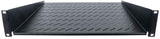 Intellinet 19" Cantilever Shelf, 2U, 2-Point Front Mount, 400mm Depth, Vented, Max 25kg, Black, Three Year Warranty