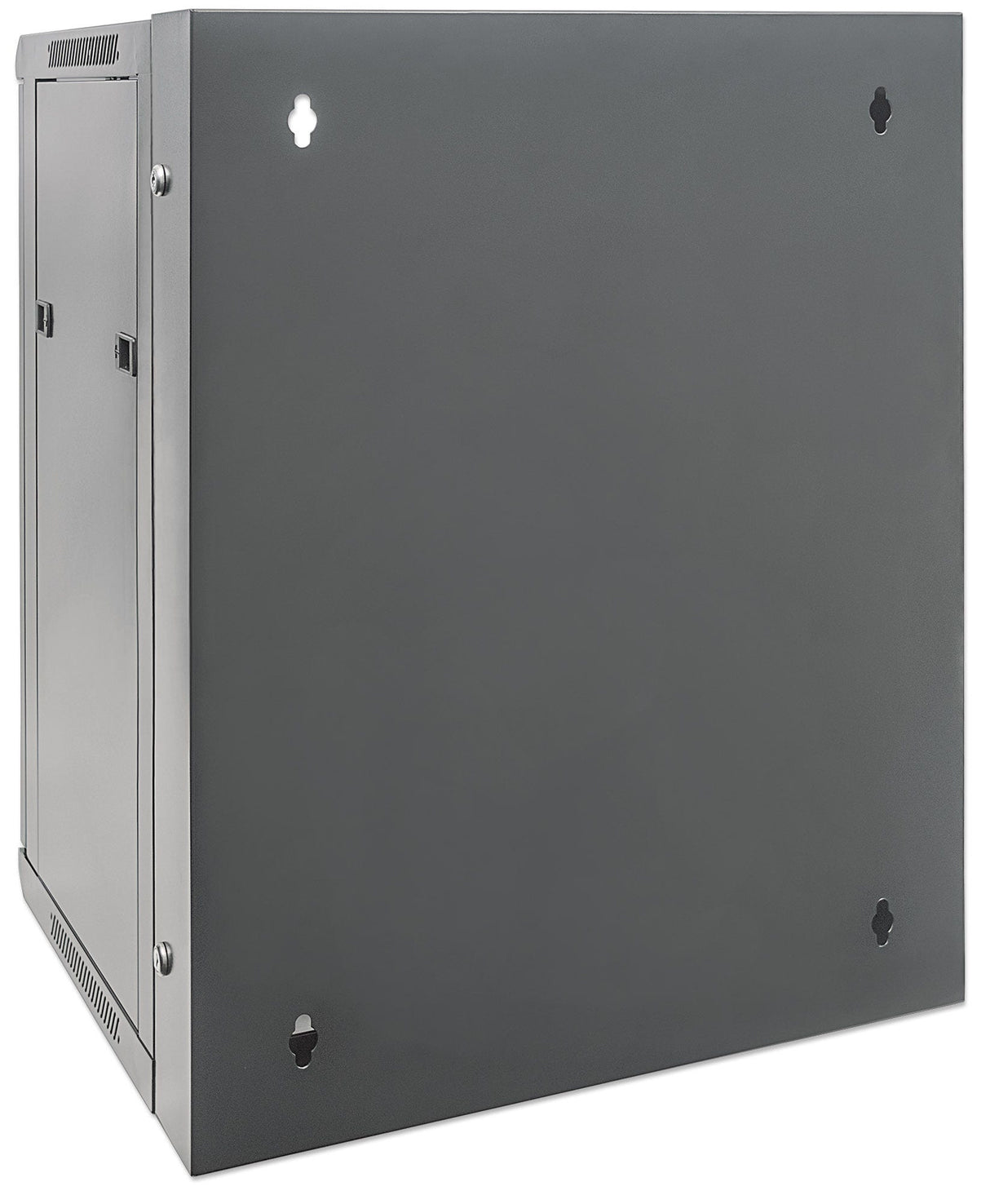 Intellinet Network Cabinet, Wall Mount (Double Section Hinged Swing Out), 9U, Usable Depth 425mm/Width 540mm, Black, Assembled, Max 30kg, Swings out for access to back of cabinet when installed on wall, 19", Parts for wall install (eg screws/rawl...