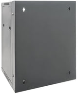 Intellinet 19" Network Cabinet - Wall Mount (Double Section Hinged Swing Out), 15U, 550mm Deep, Black, Assembled, Max 30kg, Swings out for access to back of cabinet when installed on wall, 19",Usable Depth 425mm, Parts for wall installation not...