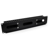 StarTech.com Horizontal 2U Server Rack Cable Management Finger Duct w/ Cover - 19" Network Rack Wire Duct Raceway Panel - Slotted Wire Duct