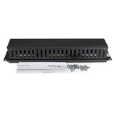 StarTech.com Horizontal 2U Server Rack Cable Management Finger Duct w/ Cover - 19" Network Rack Wire Duct Raceway Panel - Slotted Wire Duct