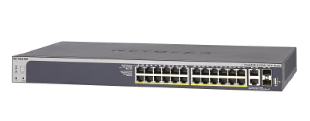NETGEAR 28-Port PoE Gigabit/10G Stackable Smart Switch (GS728TXP)