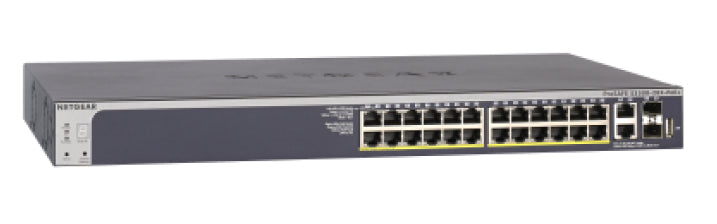 NETGEAR 28-Port PoE Gigabit/10G Stackable Smart Switch (GS728TXP)
