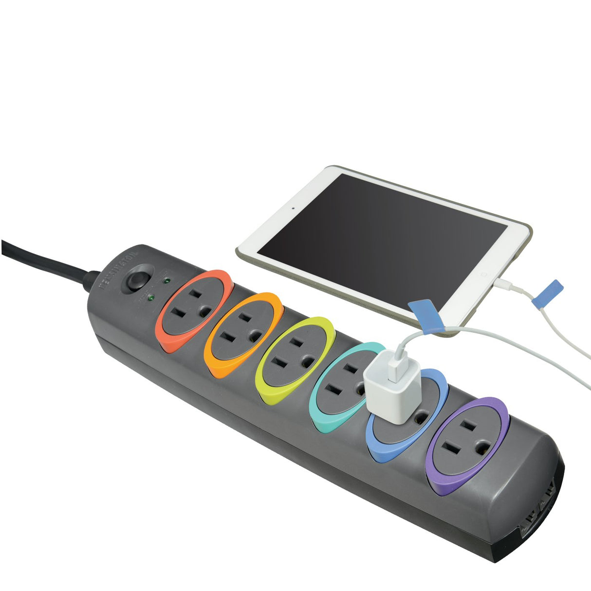 Kensington K62147NA surge protector Black, Multicolour 6 AC outlet(s) 2.1 m