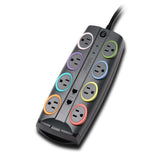 Kensington K62690NA surge protector Black, Multicolour 8 AC outlet(s) 2.4 m